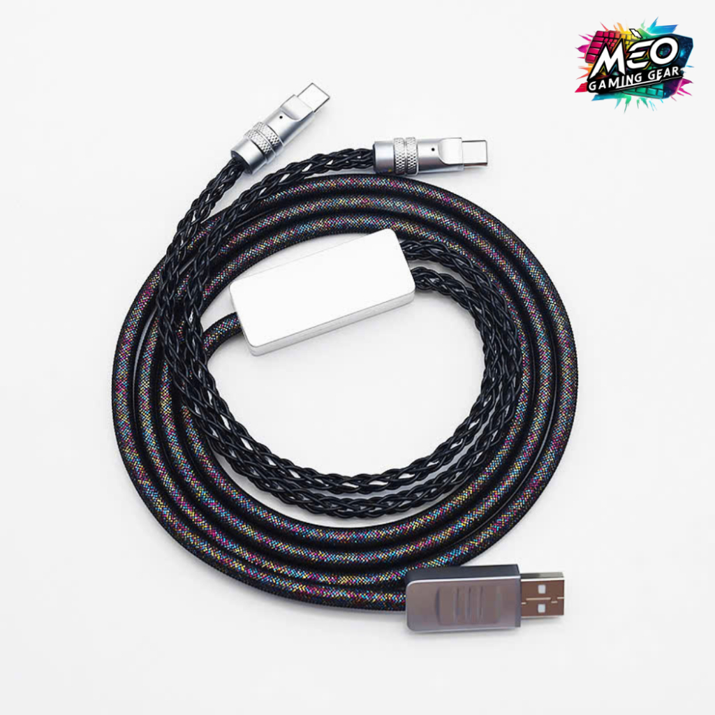 Dây cáp xoắn cho bàn phím cơ - Dây custom 2 đầu Type-C Hỗ trợ 8K Polling Rate - LED sáng 2 đầu | BigBuy360 - bigbuy360.vn