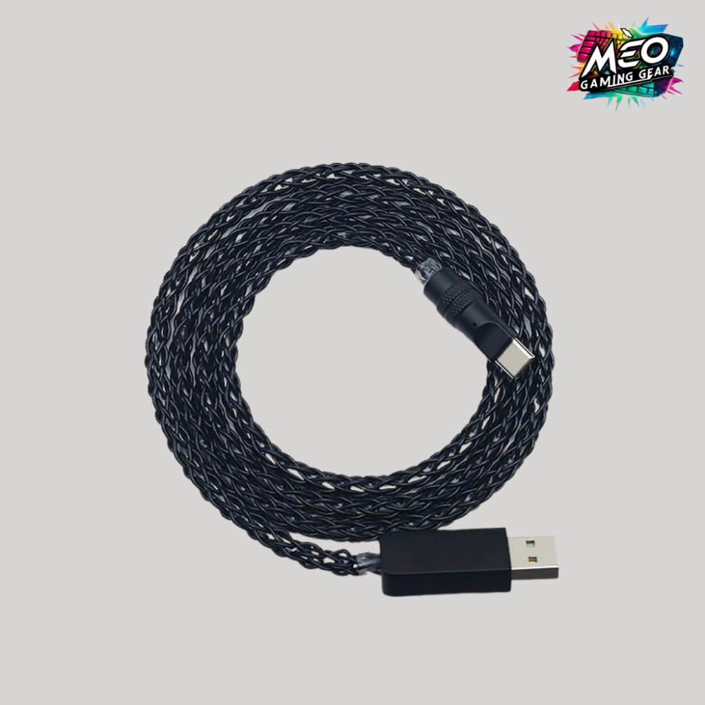Dây cáp xoắn cho bàn phím cơ - Dây custom 2 đầu Type-C Hỗ trợ 8K Polling Rate - LED sáng 2 đầu | BigBuy360 - bigbuy360.vn