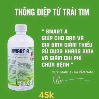 Nước muối Smart A 0.5% – Chăm sóc răng miệng, ho, vệ sinh khoang miệng, dùng hằng ngày cho cả gia đình