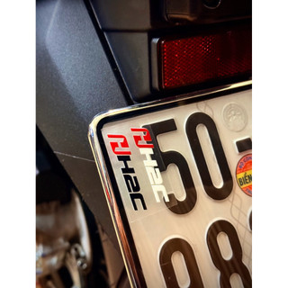 Tem Sticker DTF Dán Trang Trí Biển Số Xe - 3 Mẫu Chữ |SGDC - 1 Tem/Cặp|
