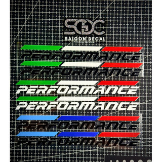 Tem Dán Phuộc Trước, Dán Gắp DTF Mẫu Cờ Performance - 3 Màu Sắc |SGDC - 1 Cặp|