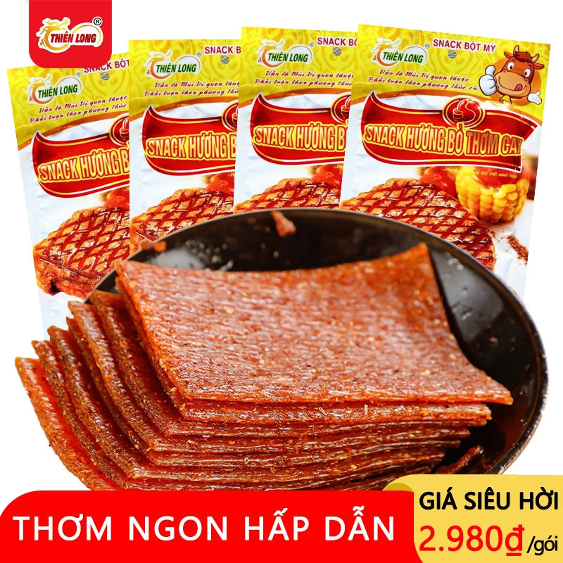 Snack Hương bò thơm cay 30g Thiên Long Food Snack Bột Mì Thơm Ngon Hấp Dẫn