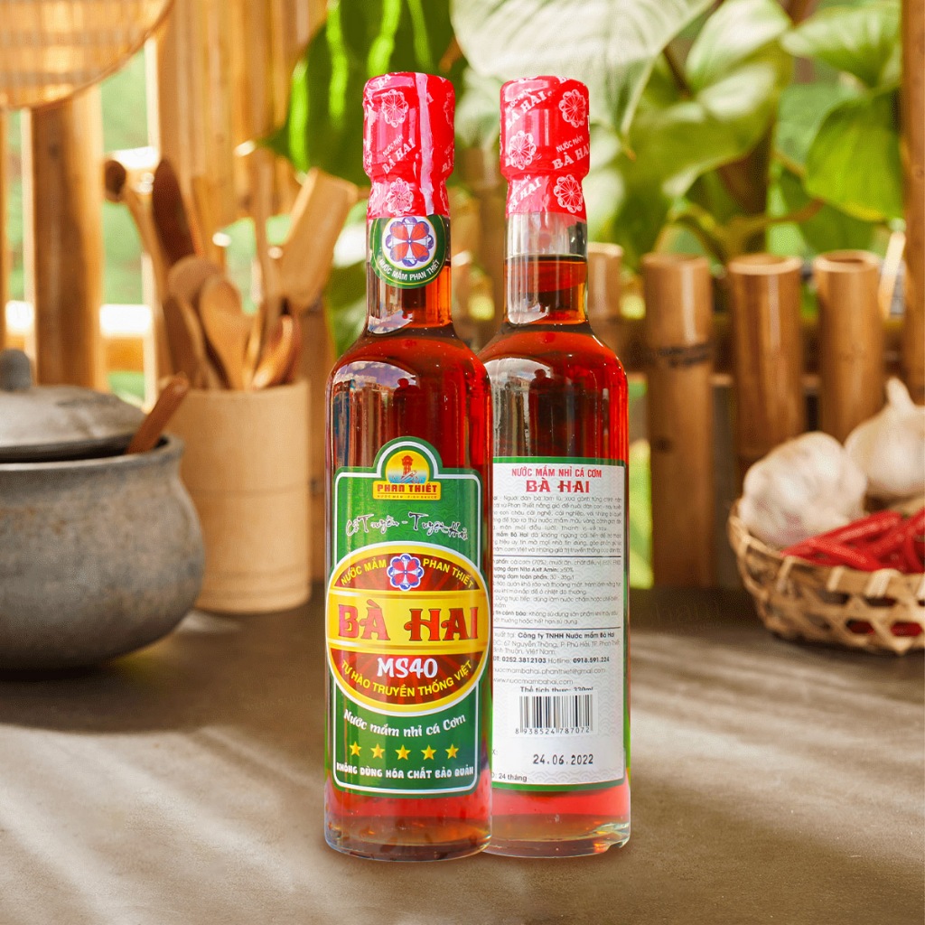 Mắm Nhĩ Cá Cơm Bà Hai MS40 ( 6 chai X 330ml )