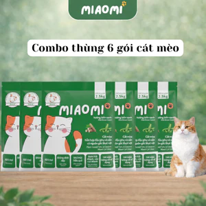Cát Vệ Sinh Cho Mèo MiaoMi Hương Biển Xanh - Cát Mèo Khử Mùi Hiệu Quả, Không Bết Đáy