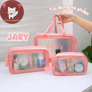 [JARY] Túi Đựng Mĩ Phẩm Makeup Jary Trong Suốt Đa Dạng Size Túi, Tiện Lợi Đi Du Lịch