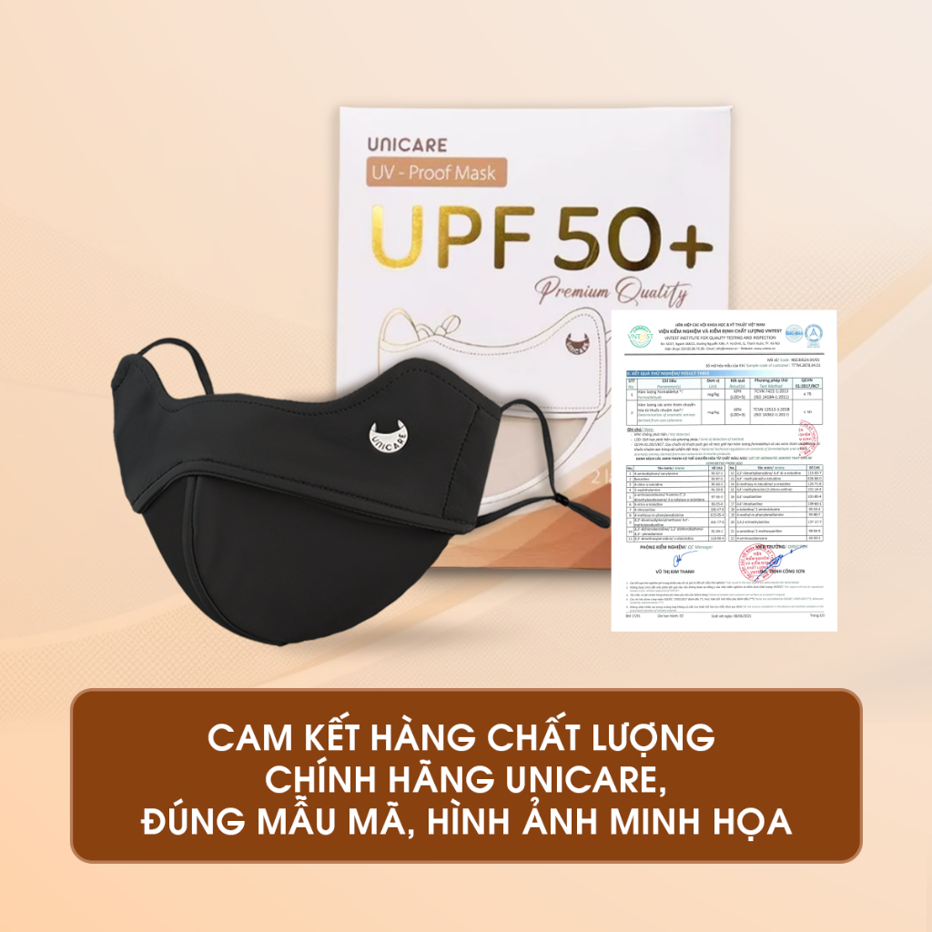 UNICARE COMBO 4 Chiếc Khẩu trang UV - Proof Mask Chống Tia UV Mềm Mịn Mát Thông Thoáng Cao Cấp