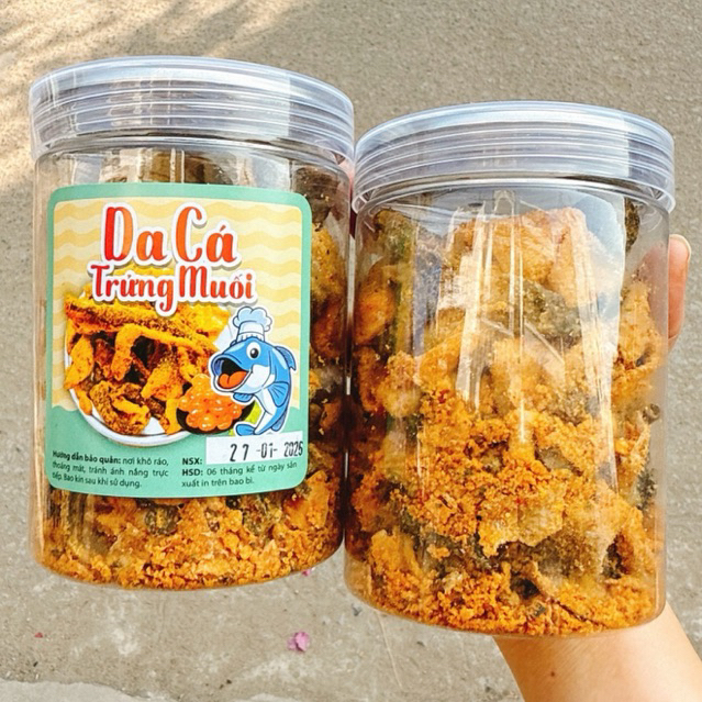 DA CÁ TRỨNG MUỐI Singgapore loại ngon đặc biệt - (1 Hủ nhí - 150gr)