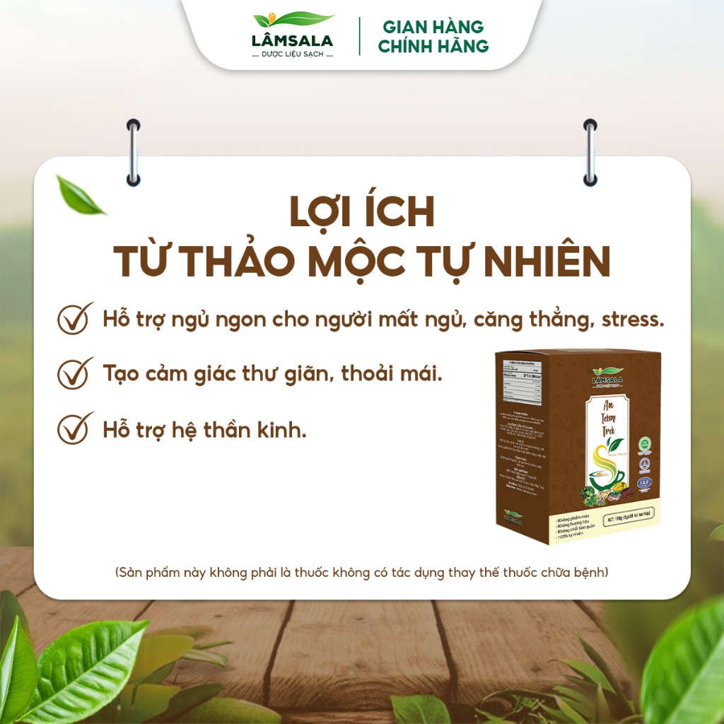 Thiết kế của Trà Thảo Mộc Lâm Sala Tiêu Chuẩn