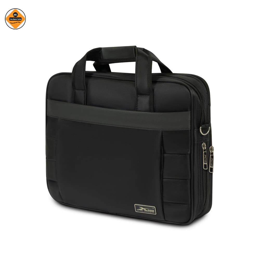Cặp Doanh Nhân Cao Cấp Xbags Expand Pro XB 4002 Màu Đen, Có Khóa Nới Rộng, Đựng Laptop 15.6–17 Inch!