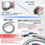 Củ Sen Nóng Lạnh Inox 304 Đúc Nguyên Khối Mạ Mờ | CR-118 | Phối Vòi Sen Nhà Tắm Và Cài Treo Cùng Màu — ảnh 7