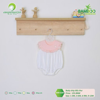 Body chip Anminaza Cổ Yếm Bèo Dễ Thương Vải Sợi Tre Petit Co Dãn Mềm Mịn - AMI0280