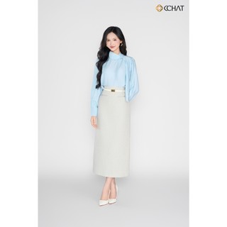 Chân Váy 𝐂𝐂𝐇𝐀𝐓 Dáng Suông Lamvie Có Túi Chất Liệu Dạ Cao Cấp 25CDZ2035OT