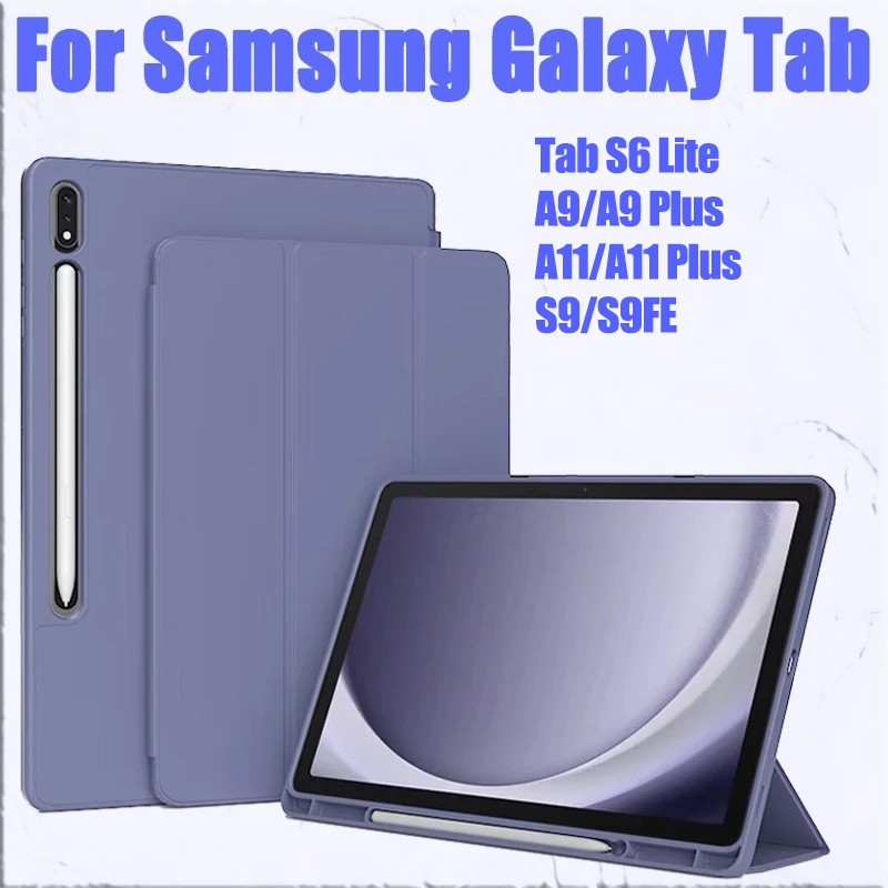Ốp Lưng Cho Samsung Galaxy Tab A11 S10 FE S10 Lite A9 Plus Bao da S9 FE S6 Lite nam châm đóng mở tự động