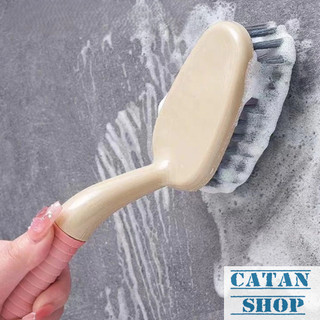 Bàn Chải Vệ Sinh Nhà Tắm THICK, Cọ Toilet Cán Cong, Bàn Chải Khe Tay Cầm Dài Đa Năng-BchaiThick-Lớn