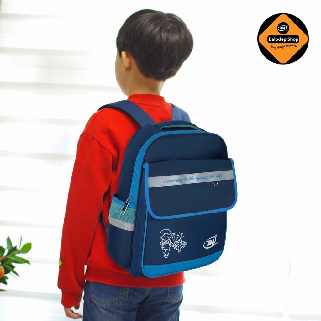 Balo Học Sinh Tiểu Học TNBags TN.B 3014 Cho Bé Trai – Siêu Nhẹ, Chống Thấm, Màu Xanh Đen Cao Cấp!