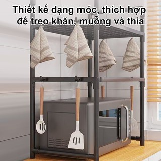 Kệ Lò Vi Sóng BMZAR 2-3 Tầng Khung Sắt Kèm Mặt Nhựa Để Đồ Nhà Bếp Chịu Lực Tốt