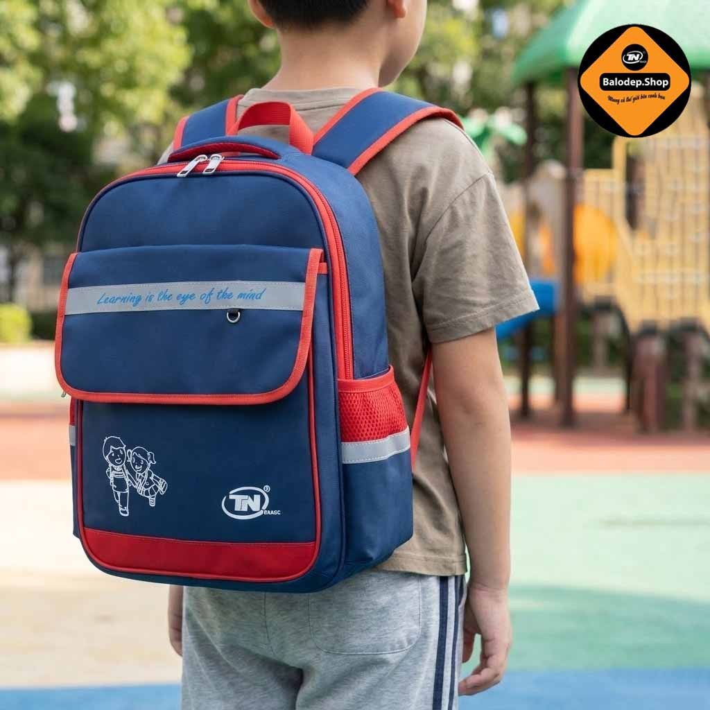 Balo Học Sinh Bé Trai Chống Thấm, Chống Tia UV TNBags TN.B 3016 – Siêu Nhẹ, Nhỏ Gọn, Cá Tính!