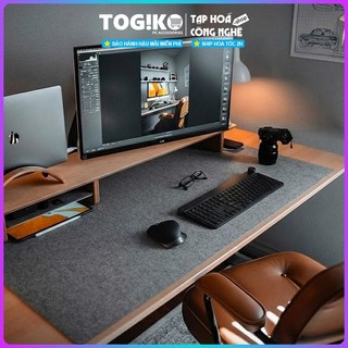 Tấm lót chuột nỉ da siêu lớn chống trượt, pad miếng lót bàn phím máy tính (70x30) (80x40cm) (90x45cm) (120x50cm)(120x60)