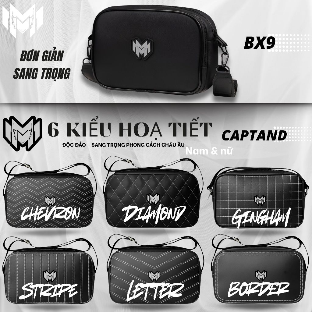 Túi đeo chéo thời trang BX9-CAPTAND Ngang Men siêu chất [CÓ SẴN]