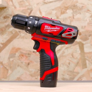 Bộ sản phẩm máy khoan M12 BPD+ pin + sạc Milwaukee. Máy khoan gỗ, khoan kim loại, khoan tường gạch
