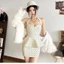 Set Yếm Nữ Chấm Bi Dáng Ngắn Phong Cách Hàn Quốc – Đầm Tiểu Thư Retro Dễ Thương, Đi Chơi Xinh Xắn
