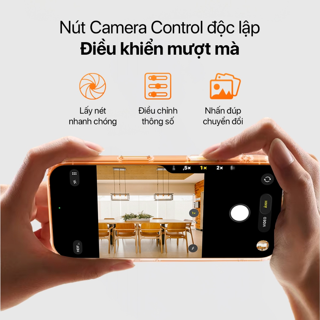 【Chống Ố Vàng】Ốp Lưng iPhone 17 Pro Max 16 15 14 Trong Suốt Bảo Vệ Camera AI Mỏng Nhẹ Chống Bẩn Sạc Từ Tính PC Nhựa Cứng