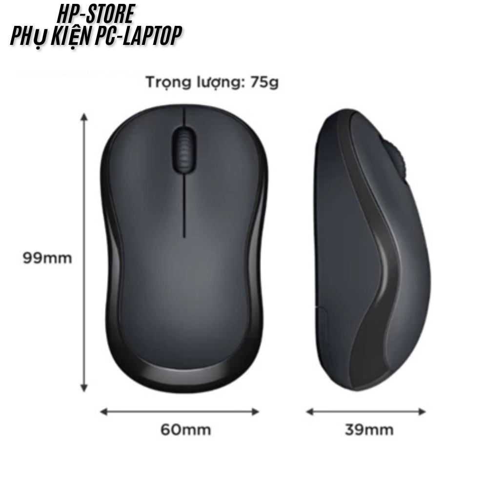 Chuột Không Dây M220 Silent - Chuột văn phòng Giảm Ồn 90%, USB, Tặng Pin, Phù Hợp PC/Laptop BH 12T