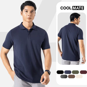 Áo Polo nam Pique Basic Cotton 100% Ready To Wear thoáng mát, vải mềm thoải mái, áo có cổ Coolmate