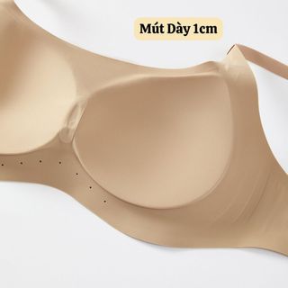 Áo Ngực Nữ Su Đúc Đệm Êm Nâng V1 Tự Nhiên, Áo Lót Không Gọng Không Đường May Mềm Mát King Shop A-03