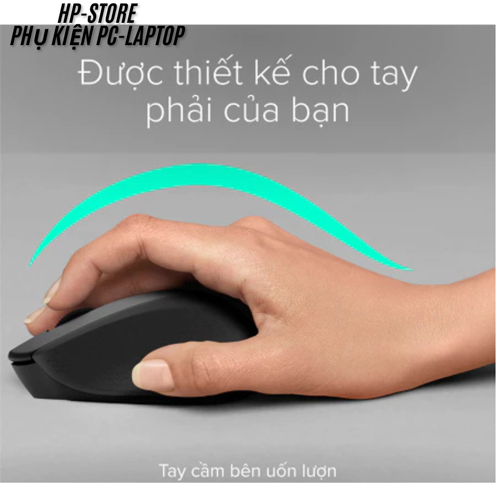 Chuột Không Dây Logitech M330 Silent - Chống Ồn, Mượt Mà, Kết nối Usb PC/ Laptop - Tặng Pin, BH 12t