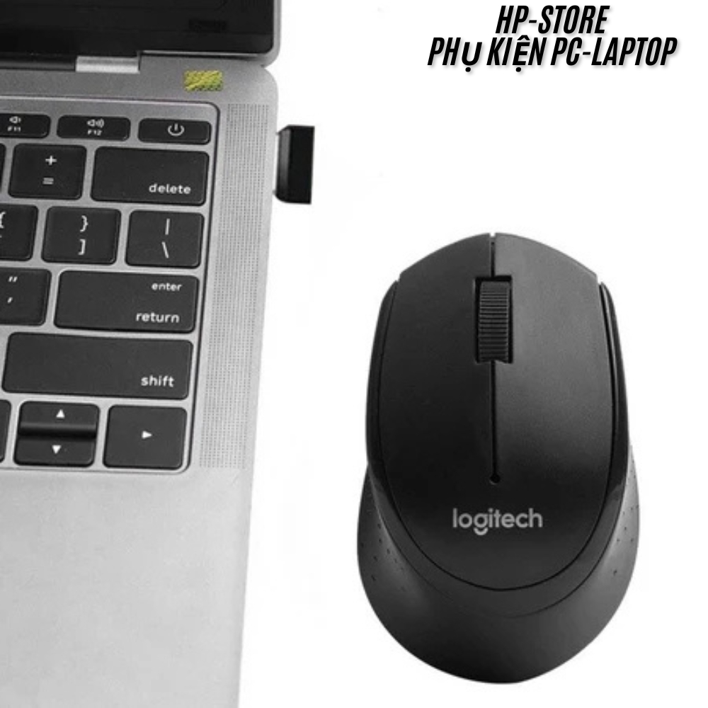 Chuột Không Dây Logitech M330 Silent - Chống Ồn, Mượt Mà, Kết nối Usb PC/ Laptop - Tặng Pin, BH 12t