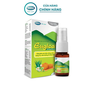 XỊT HỌNG THẢO DƯỢC EUGICA 10ML GIÚP GIẢM CÁC TRIỆU CHỨNG VIÊM HỌNG, HO VIÊM HÔ HẤP TRÊN