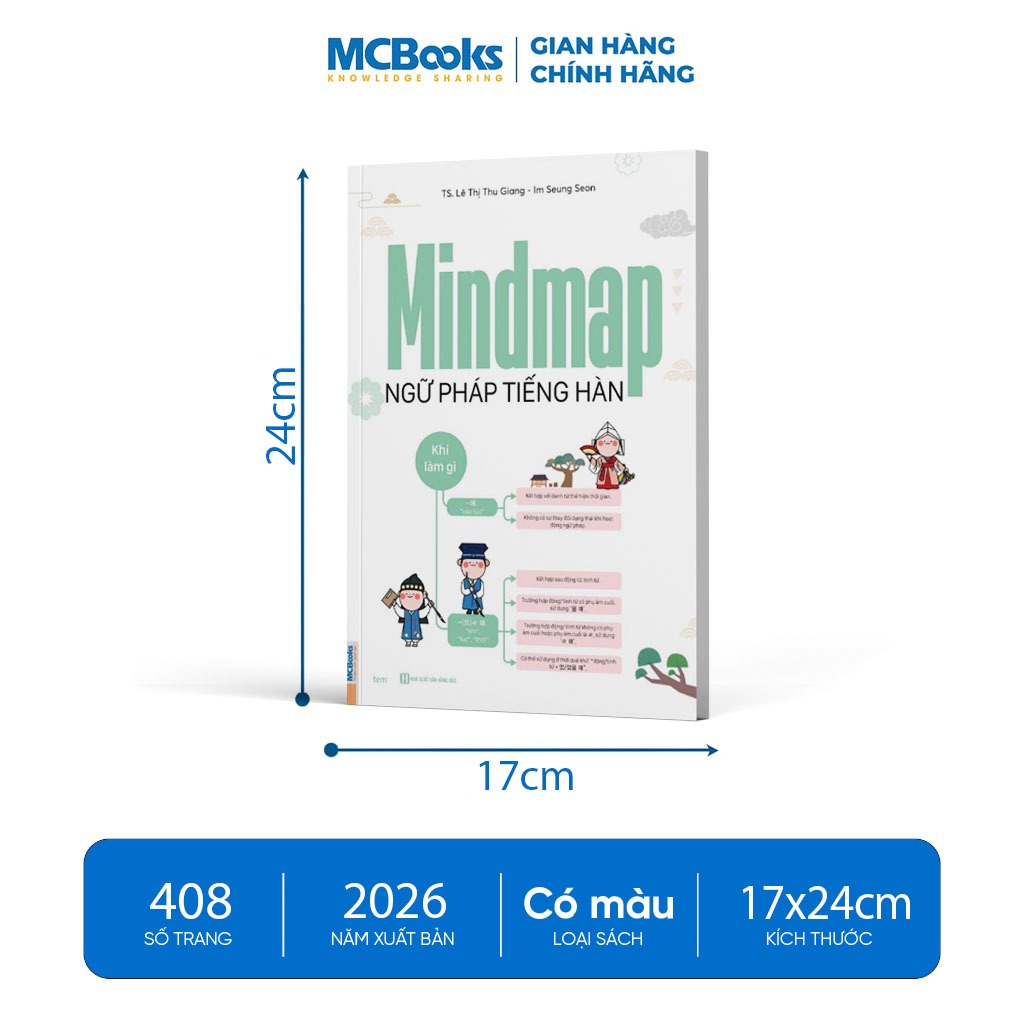 Sách - Mindmap Ngữ Pháp Tiếng Hàn Theo Giáo Trình Tiếng Hàn Tổng Hợp
