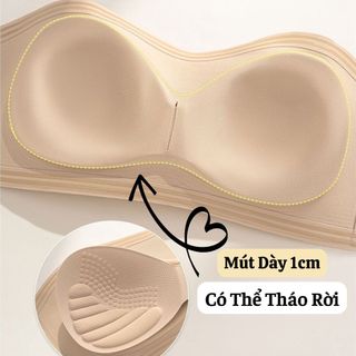 Áo Ngực Nữ Su Quây Ngang Không Gọng Có Viền Chống Tuột, Áo Lót Mút Vừa Êm Ái Không Dây Ôm V1 A-2382