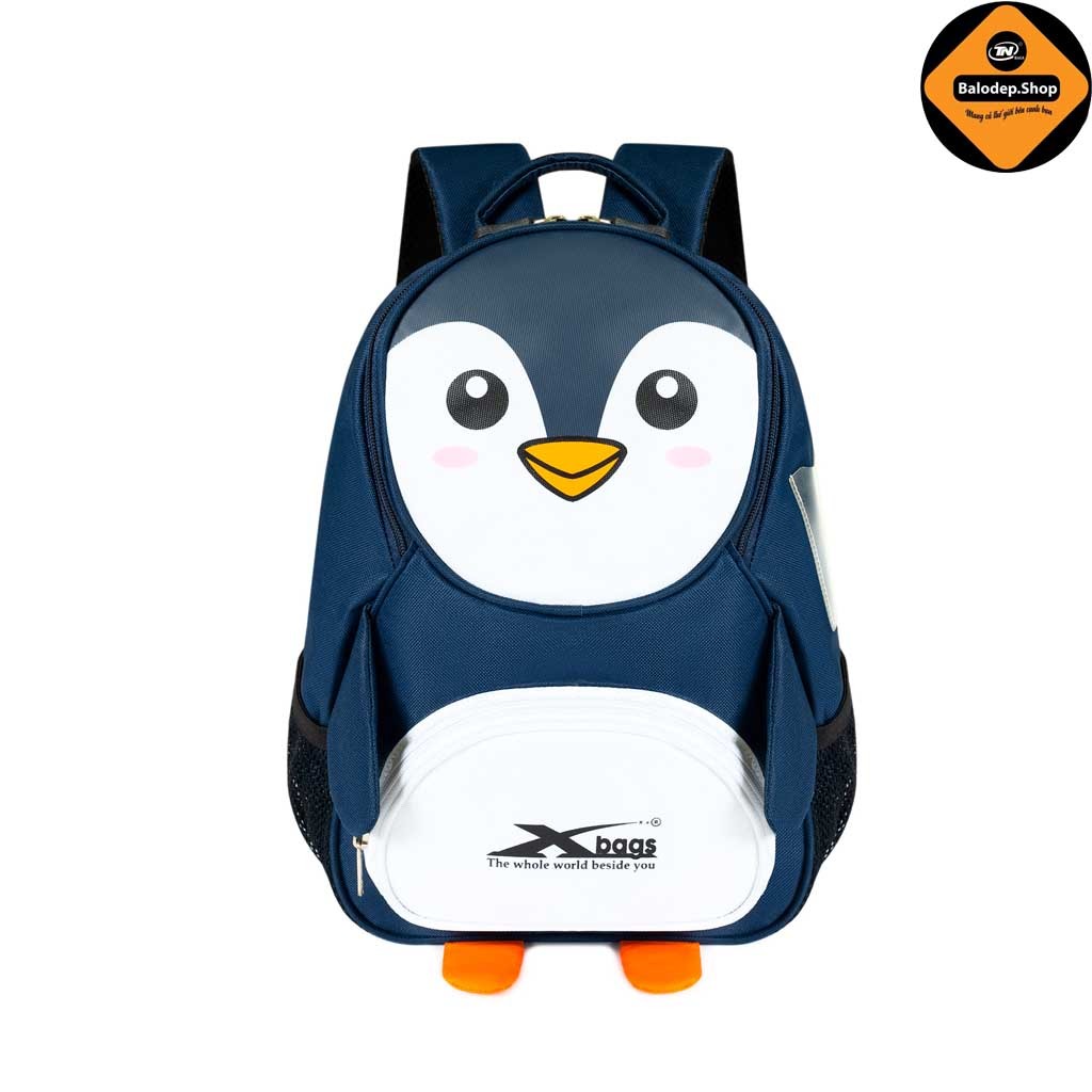 Balo Học Sinh Mầm Non Xbags Penguin XB 3019 – Balo Chim Cánh Cụt Siêu Dễ Thương, Chống Thấm Cao Cấp!