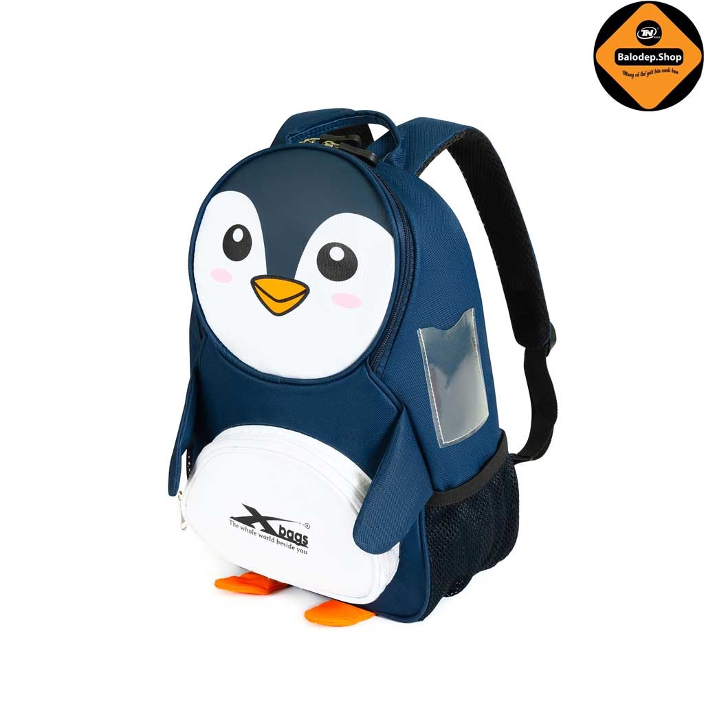 Balo Học Sinh Mầm Non Xbags Penguin XB 3019 – Balo Chim Cánh Cụt Siêu Dễ Thương, Chống Thấm Cao Cấp!