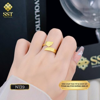 Gold-Plated Feng Shui Ring, adjustable, engravable by SST- Tiệm Trang Sức & Phụ Kiện