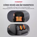 [LIVE] Ghế massage KINGSPORT Standard G4 con lăn di chuyển cổ vai, túi khí massage tay dài — ảnh 7
