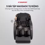 [LIVE] Ghế massage KINGSPORT Standard G4 con lăn di chuyển cổ vai, túi khí massage tay dài — ảnh 4