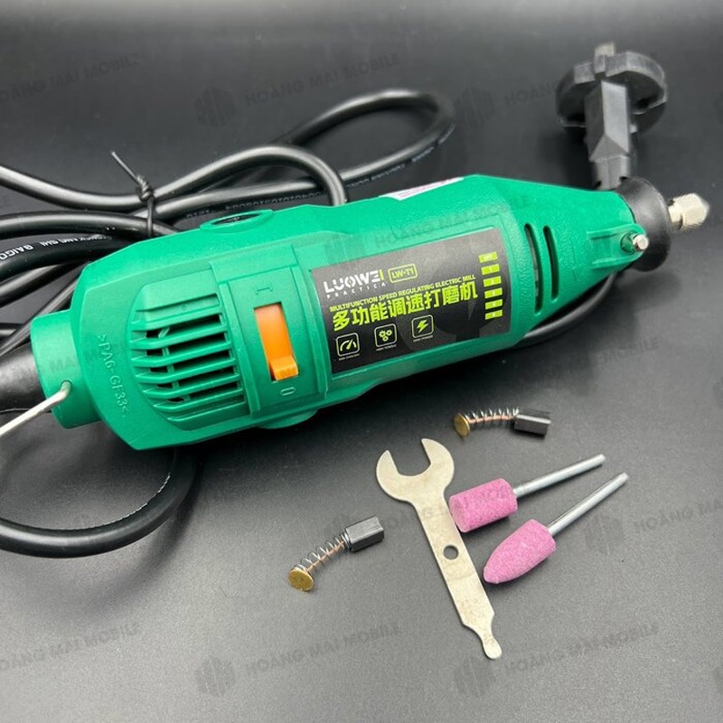 Máy mài cầm tay LUOWEI LW-T1 đa năng mài khoan cắt đánh bóng chi tiết nhỏ, bộ gồm máy và phụ kiện 230W