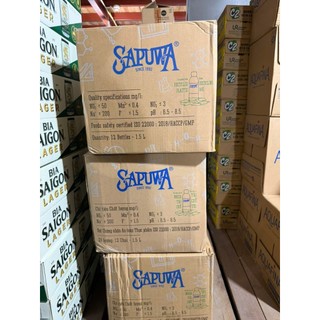 Thùng 12 chai nước uống Sapuwa 1.5 lít