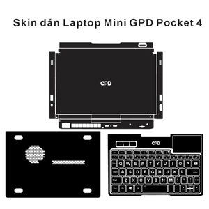 Skin dán GPD Pocket 4 in hình theo yêu cầu | Miếng dán 4 lớp chống xước Laptop mini