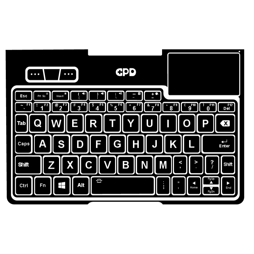Skin dán GPD Pocket 4 in hình theo yêu cầu | Miếng dán 4 lớp chống xước Laptop mini