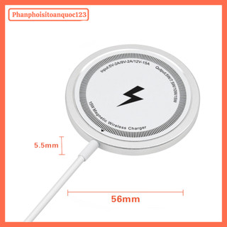 Đế Sạc Không Dây Nam Châm 15W – Magnetic Wireless Charger Type-C – Sạc Nhanh Cho Điện Thoại