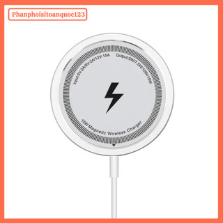Đế Sạc Không Dây Nam Châm 15W – Magnetic Wireless Charger Type-C – Sạc Nhanh Cho Điện Thoại