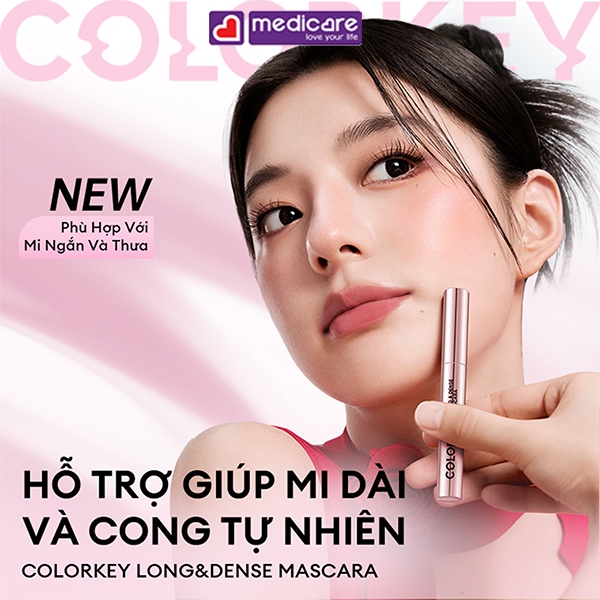 Mascara chuốt mi COLORKEY cong dài, dày mi 4.5g