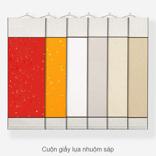 Biểu lụa bồi giấy 32x72cm Dùng Viết Thư Pháp Vẽ Tranh Nhiều Màu