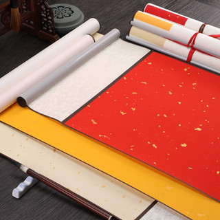 Biểu lụa bồi giấy 32x72cm Dùng Viết Thư Pháp Vẽ Tranh Nhiều Màu