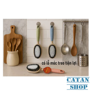 Bàn Chải Vệ Sinh Nhà Tắm THICK, Cọ Toilet Cán Cong, Bàn Chải Khe Tay Cầm Dài Đa Năng-BchaiThick-Lớn