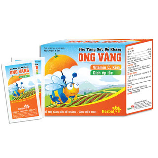 Siro Ong Vàng tăng hỗ trợ tăng sức đề kháng, tăng miễn dịch (30 gói x 5ml)